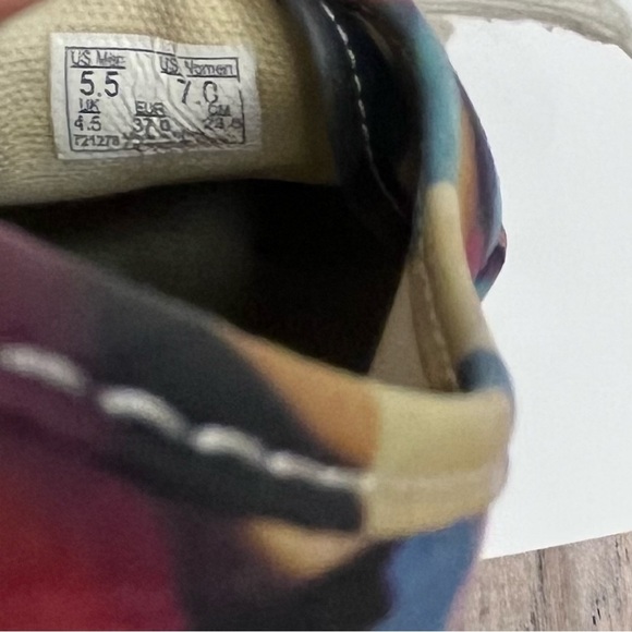 Vans Off the Wall Flashing Lights Multicolor Canvas Sneakers Women's Size 7 - Picture 7 of 13